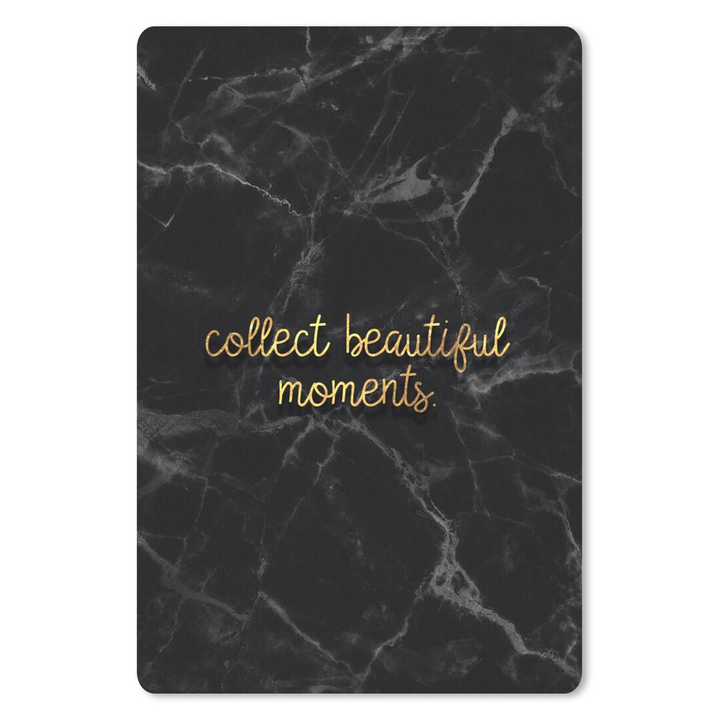 MuchoWow Mauspad Mousepad Zitate - Sprichwörter - Gold - Marmor 18x27 cm - Mousepads - Maus Mat - Pad - Mausunterlage