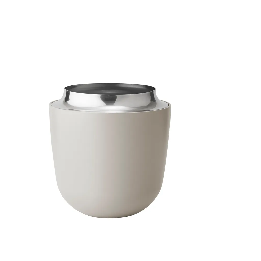 Vase en Aluminium Sable Moyen Stelton pour Bouquet et Déco Intérieure