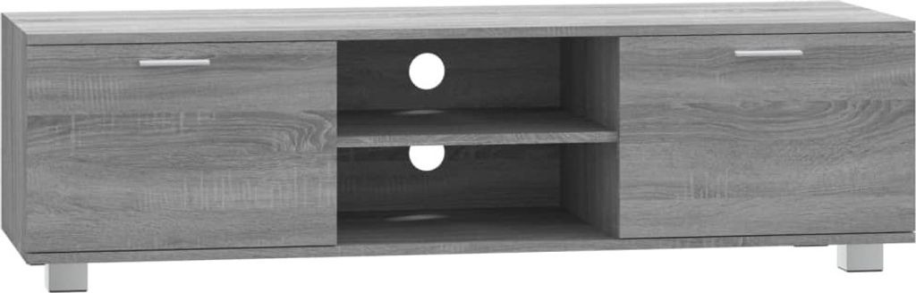 TV-Schrank Grau Sonoma 140x40,5x35 cm Holzwerkstoff