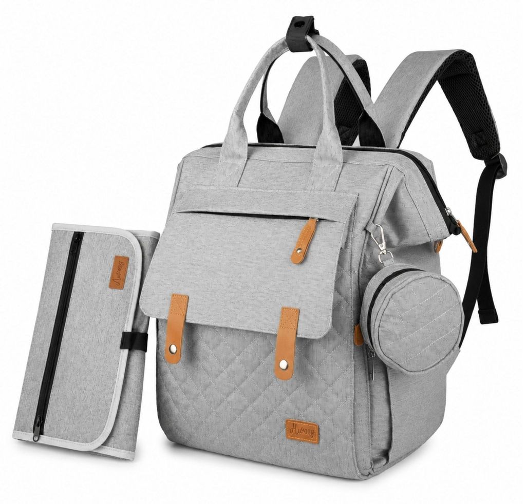 Wickelrucksack Baby, Wickeltasche groß, Viel Stauraum inkl. Produktbild 