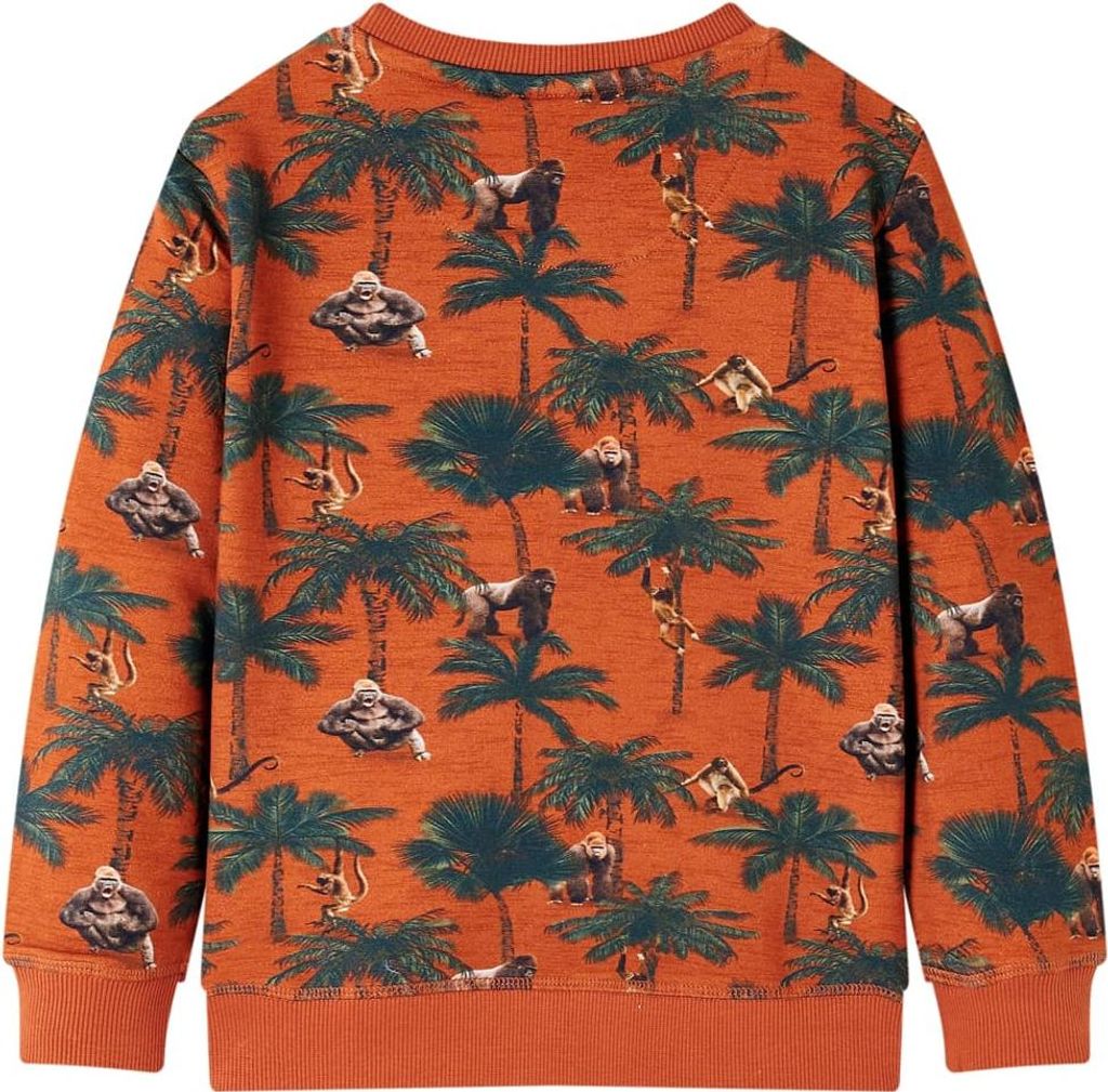 vidaXL Kinder-Sweatshirt Helles Rostbraun 140 Produktbild 