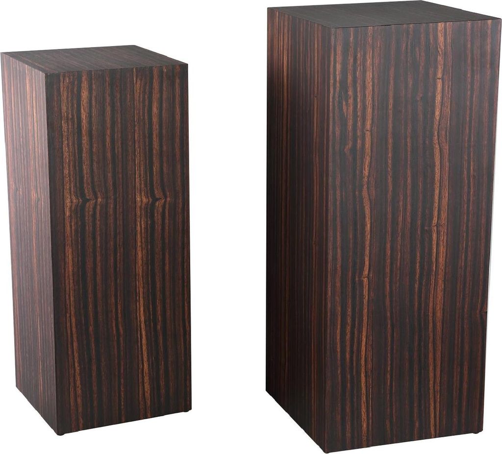 PTMD – Blumensäulen-Bindeband – Braun – 35 x 35 x 85 cm – 2er-Set