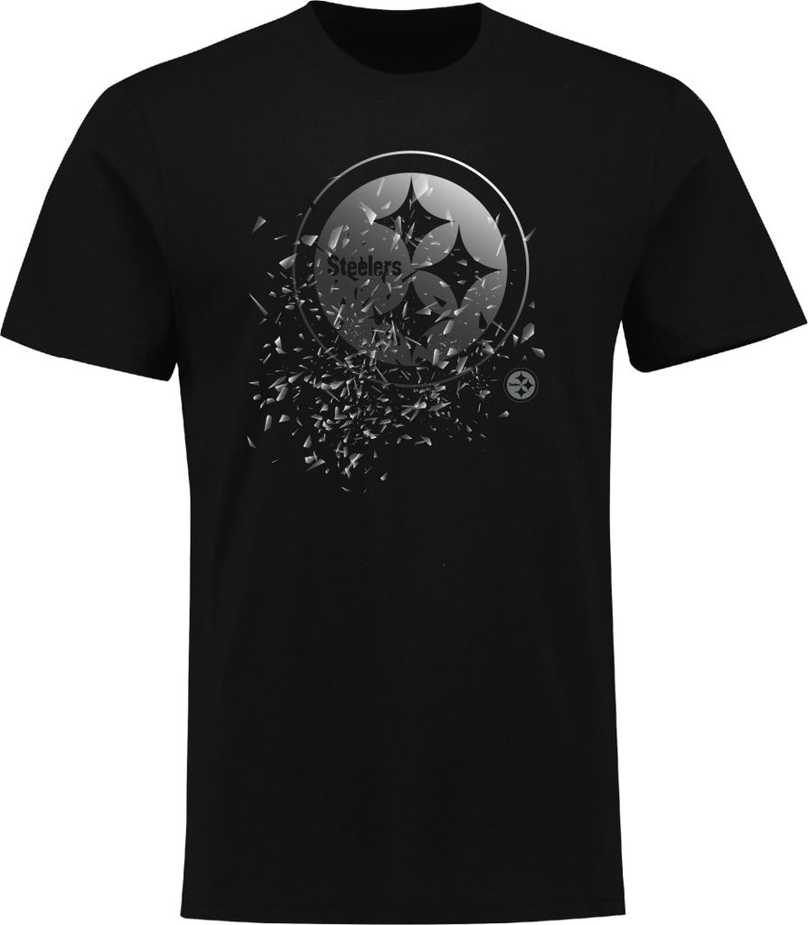 NFL Pittsburgh Steelers Shatter Graphic Logo Football Shirt schwarz (M)