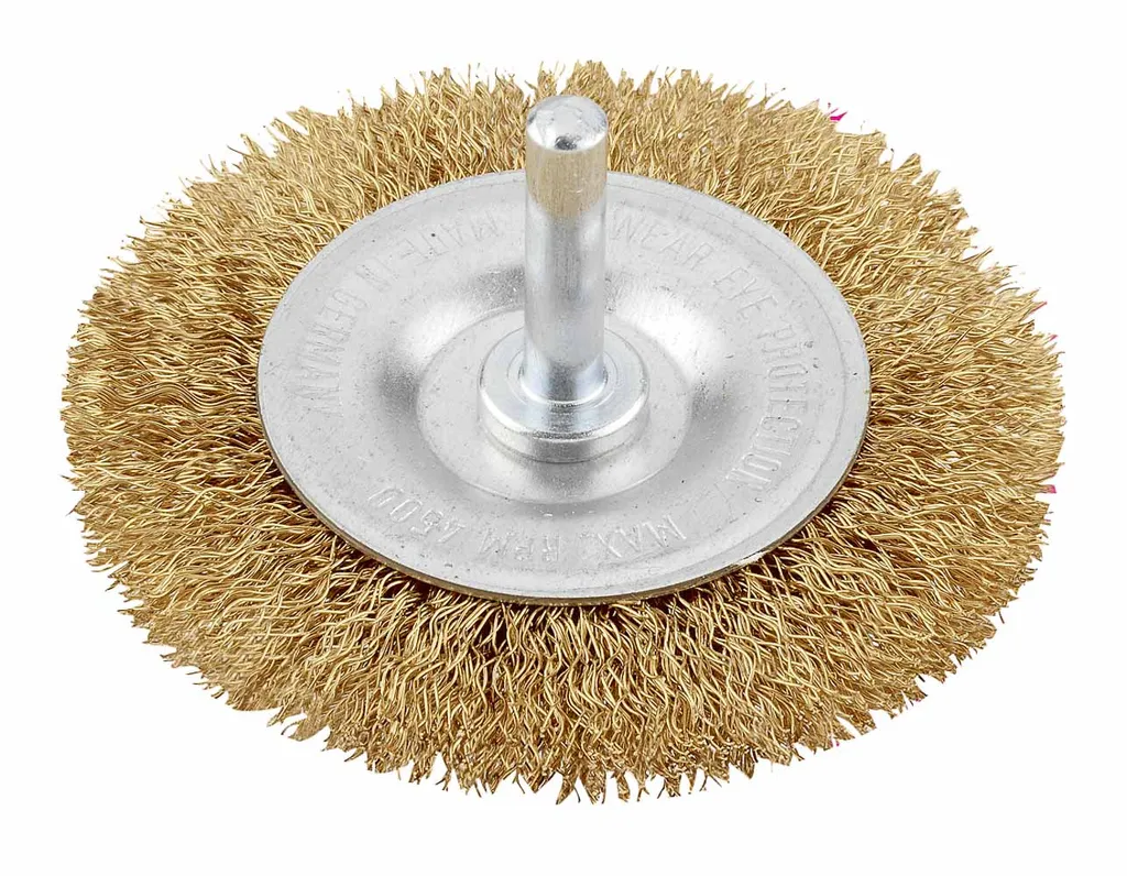 kwb Brosse à disque en fil de laiton fin Ø 75 mm avec tige hexagonale E6.3