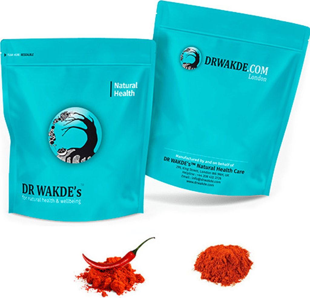 DR WAKDE'S Cayenne-Pfeffer-Pulver (Capsicum frutescens) - 1 kg (2.2lb) | Rein, Raw & Getrocknetes Pulver | Ayurveda-Kräuter | Vegan | Nichts hinzu...