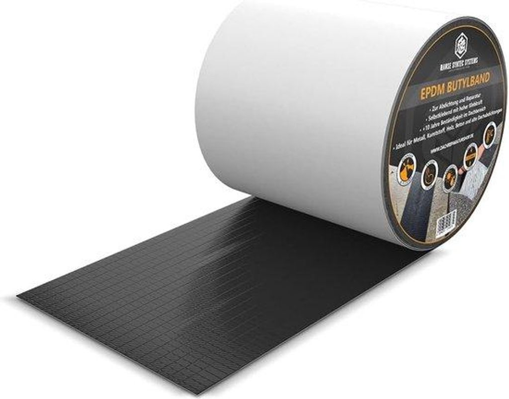 Nastro in EPDM-butile con tessuto rinforzato - 10 cm x 5 m Immagine del prodotto 