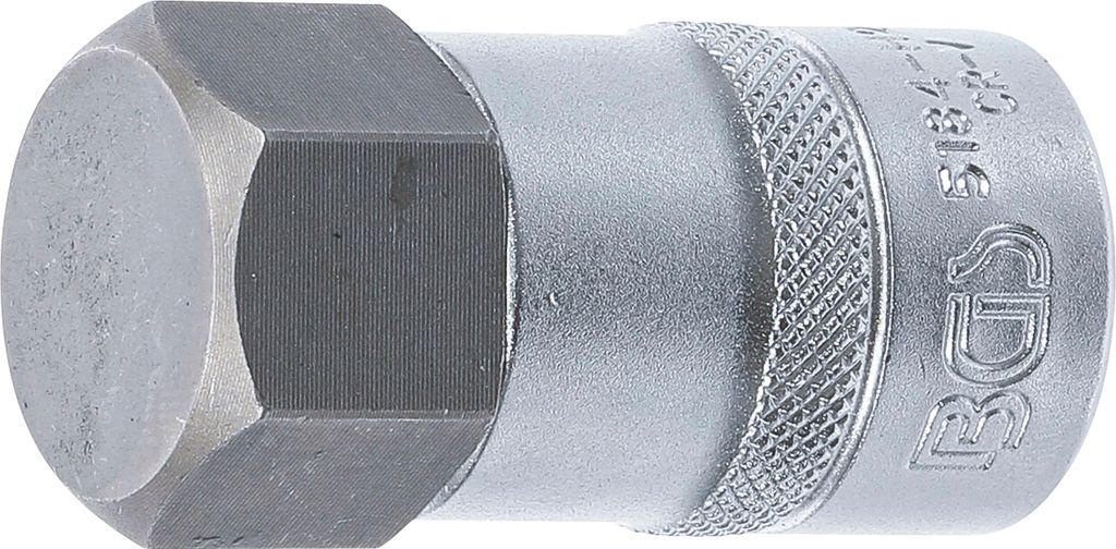 BGS Bit-Einsatz Antrieb Innenvierkant 12,5 mm (1/2") Innensechskant 26 mm - 5184-H26