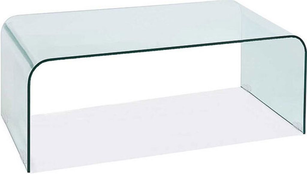 Couchtisch Glastisch Priam 120x60x42cm transparent