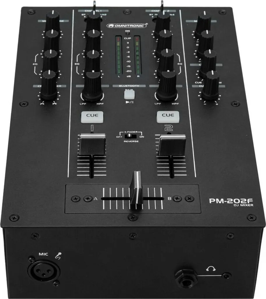 Mixeur DJ compact OMNITRONIC PM-202F pour mixer sans ordinateur via USB - 5