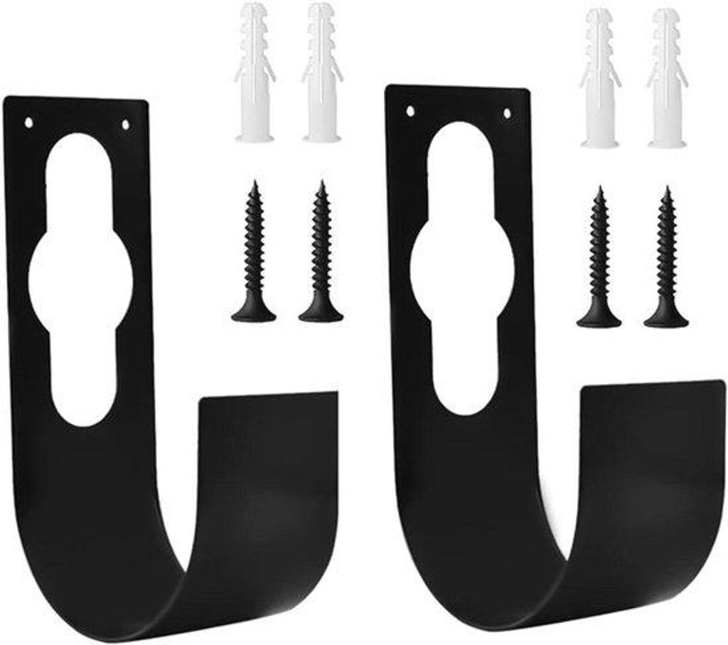 Green Glow – Set mit 2 Haken für den Gartenschlauch, erweiterbar, einfach mit Schrauben an der Wand zu befestigen