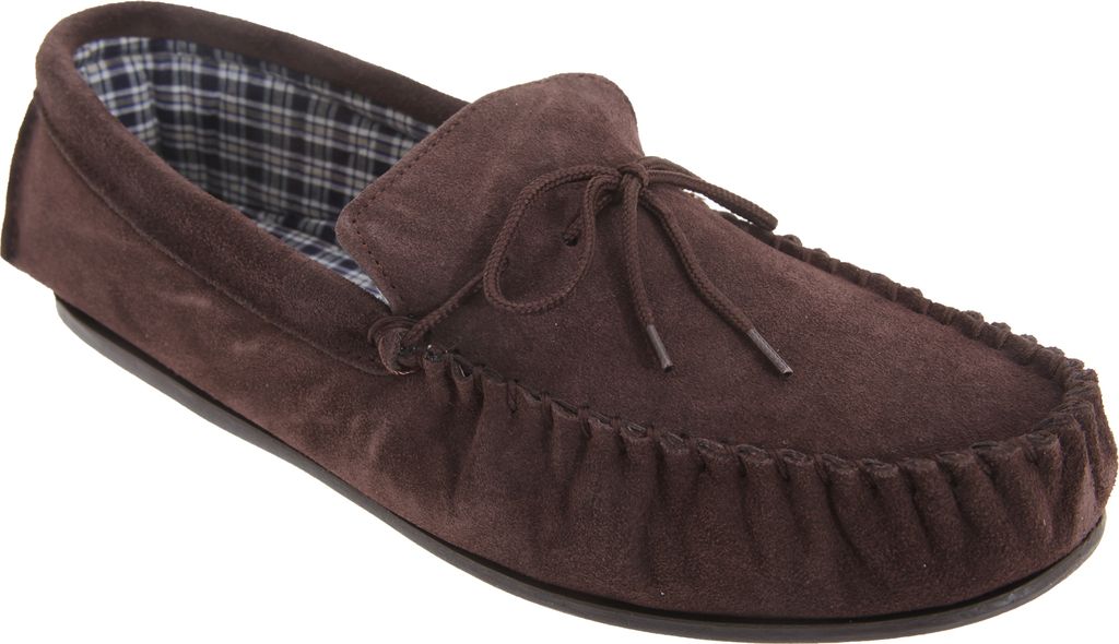 Mokkers Herren Bruce Mokassins / Hausschuhe / Slipper DF816 (47 EU) (Dunkelbraun)
