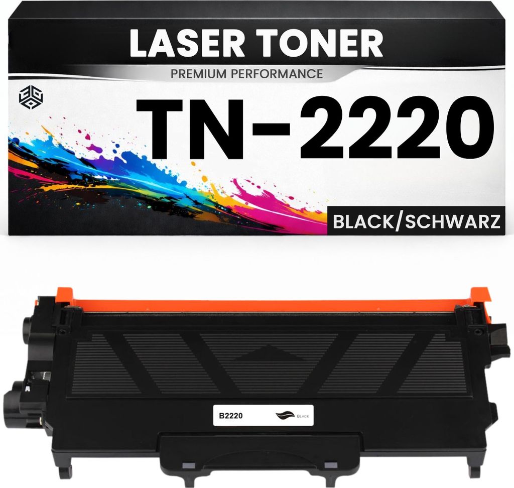2 x Toner TN-2220 hochwertige Brother alternative Schwarz TN2220 Tonerkartusche für Konica Minolta 1590mf DCP-7060/7065DN/7070DW/7065/7070/7070DWR
