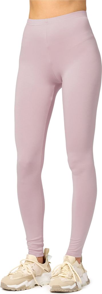 Merry Style Damen Lange Leggings aus Viskose MS10-143 (Caffelatte, M)