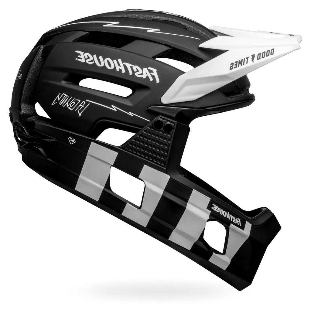 Bike Super Air R Spherical Fahrradhelme Matte Black/White Fasthouse M