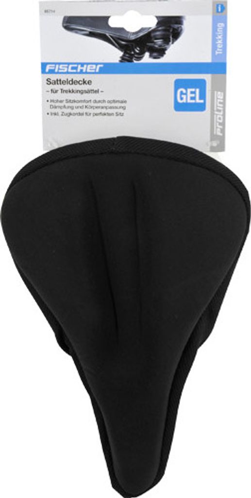 Fischer Satteldecke Trekking-Sattel Gel schwarz Produktbild 