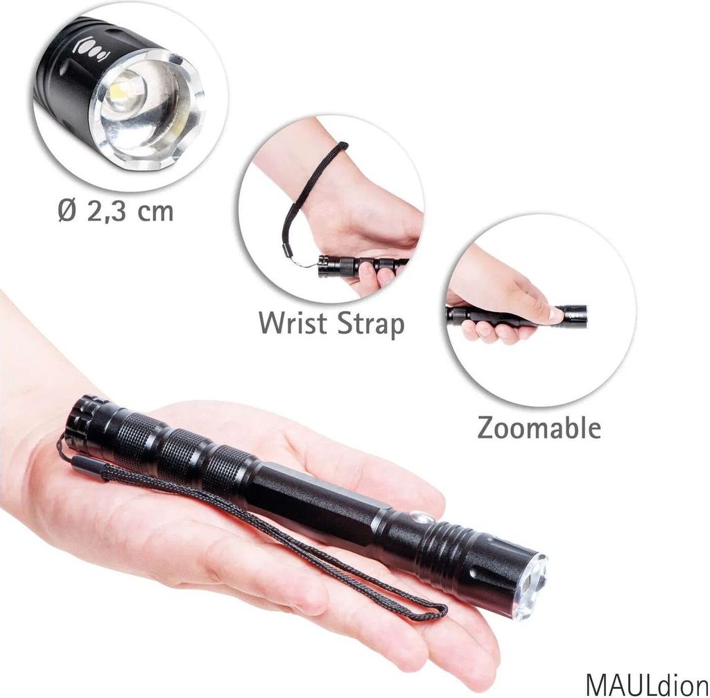 MAUL Taschenlampe MAULdion 17 cm Produktbild 