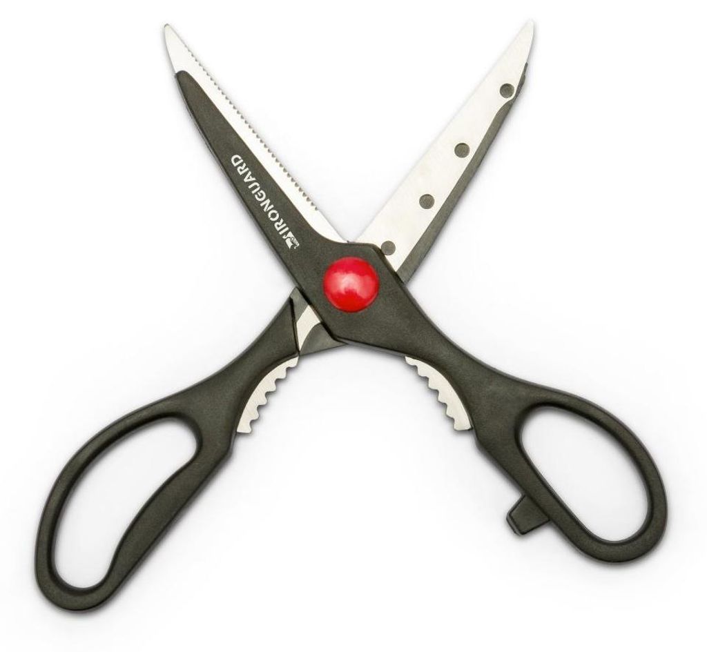 VELAMP IG321, 21 cm Mehrzweckschere aus Edelstahl und ABS, schwarz