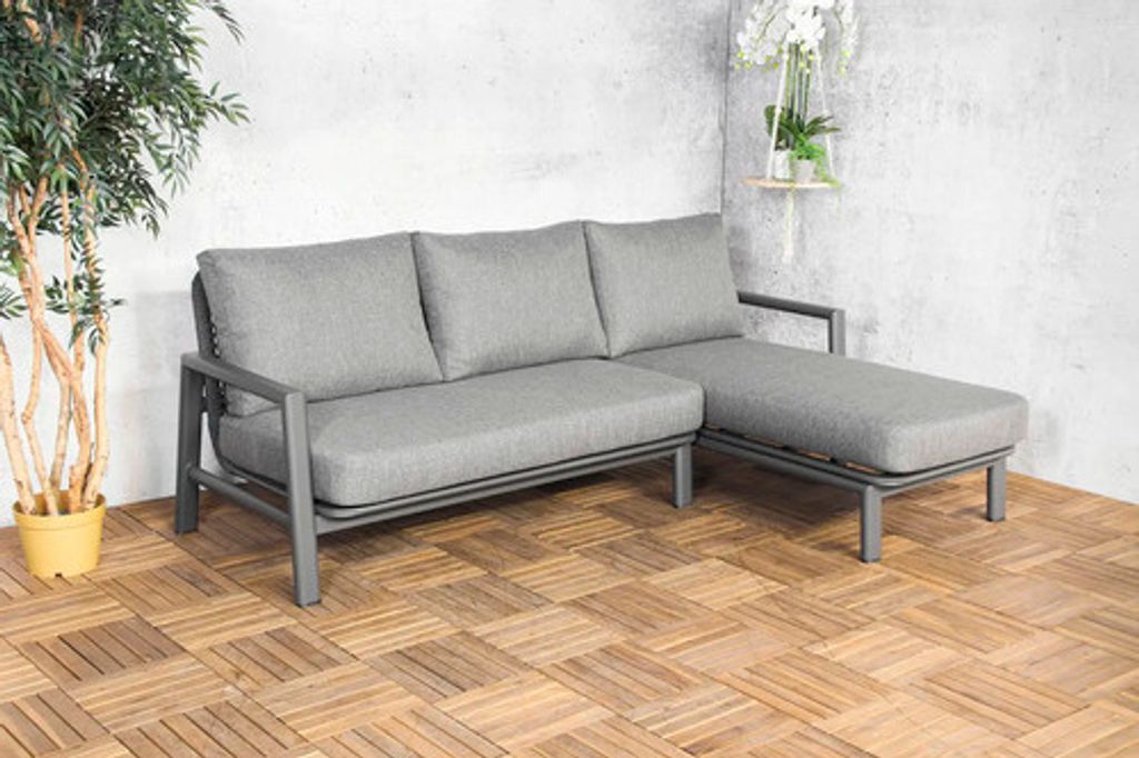 Loungeset SenS-Line garden furniture 3 -Sitzer bestehend aus: 1 Eckmodul Aluminium Anthrazit