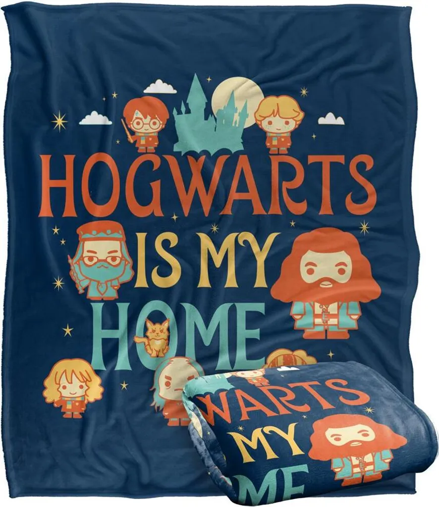 Couverture Harry Potter TV18556 Multicolore Style Chibi - Taille Unique