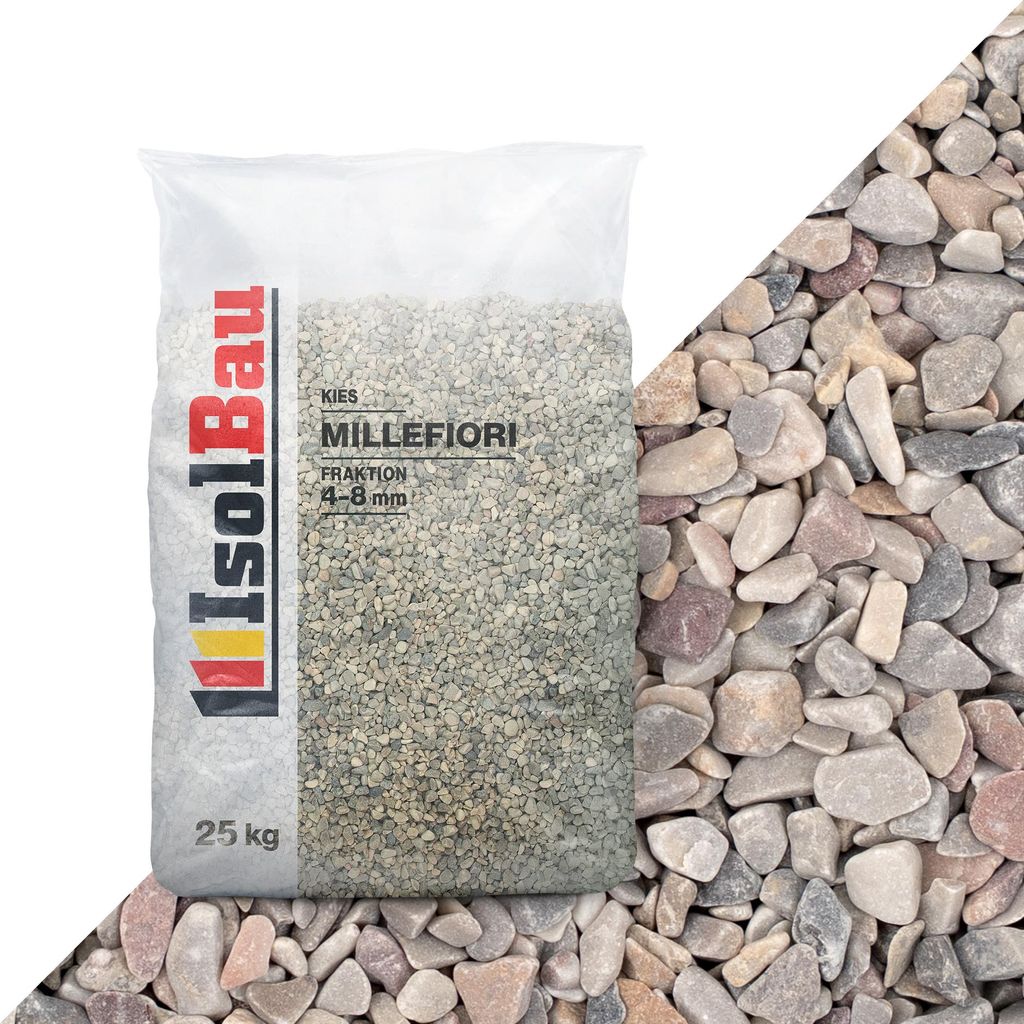 Isolbau - Zierkies 25 kg - Marmorkies 4-8 mm - Deko-Steine Produktbild 
