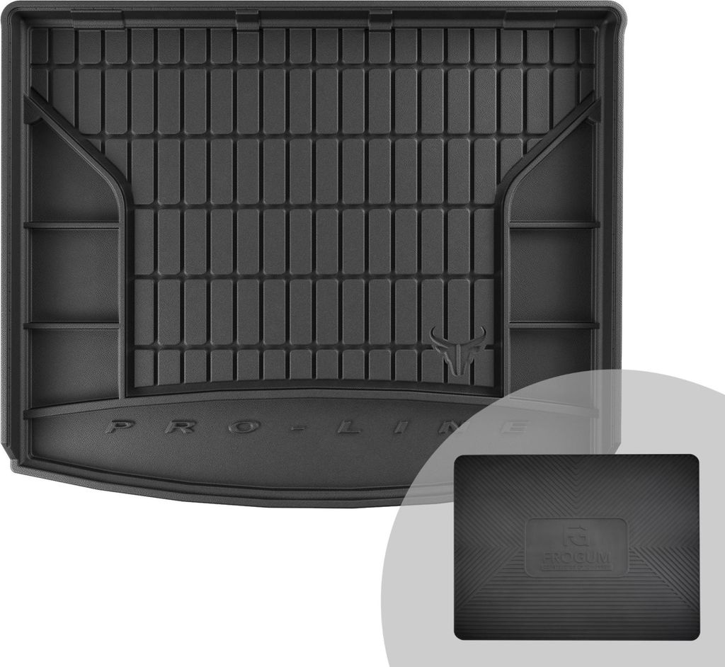 FROGUM ProLine 3D Gummimatte Exklusive Auto Kofferraummatte Kofferraumwanne für Jeep Compass II ab 2016