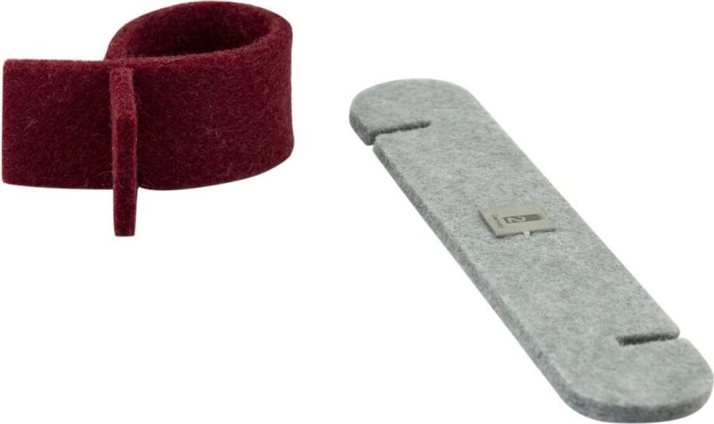 Take2 4Drops Tropfenfänger, 2er Set, Tropfen Fänger, für Weinflaschen, Tropfring, Tropfschutz für Flaschen, Rot / Grau, 20195