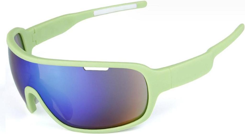 Radbrille Winddicht Herren Damen TR90 Rahmen Polarisiert Radsport Vollrahmen MTB Sportbrille Sport Sonnenbrille Fahrradbrille mit 5 Wechselgläsern