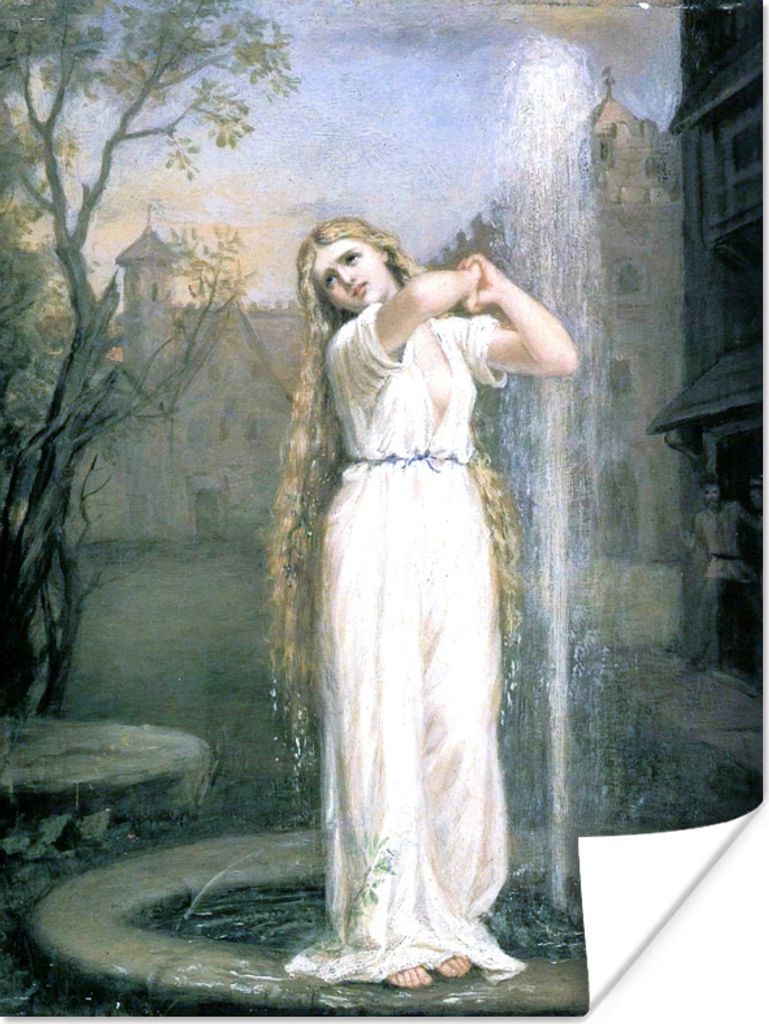MuchoWow Poster Undine - Gemälde von John William Waterhouse 120x160 cm - Wandbilder