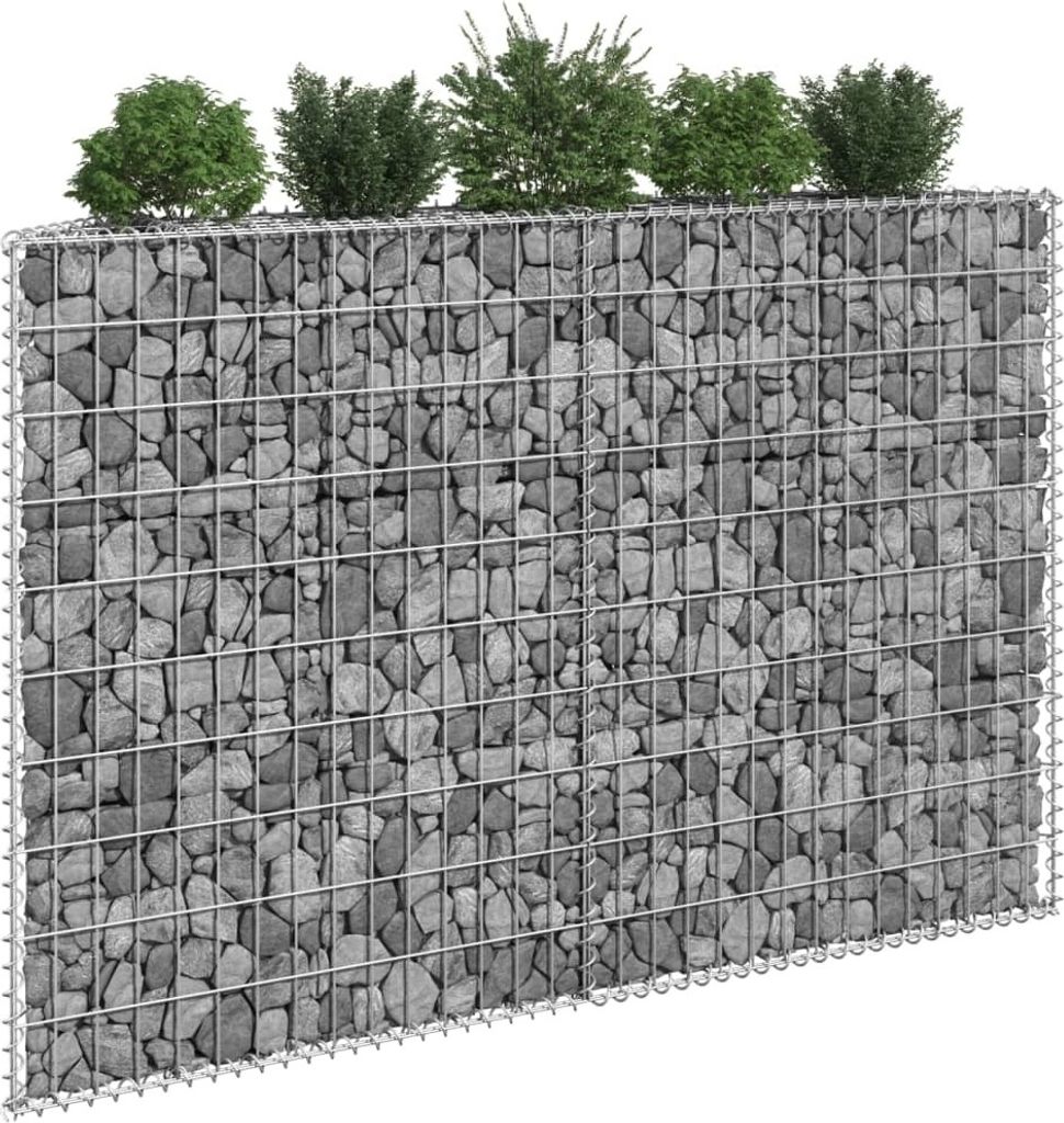 Maison Exclusive - Gabionen-Hochbeet Trapezform Verzinkter Stahl 150x20x100 cm