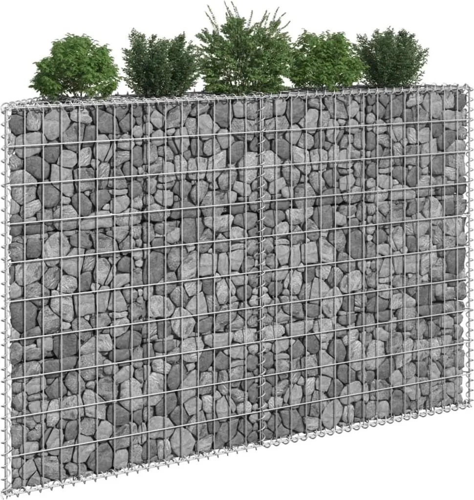Gabion en Acier Galvanisé Trapézoïdal 150x20x100 cm Haute Résistance