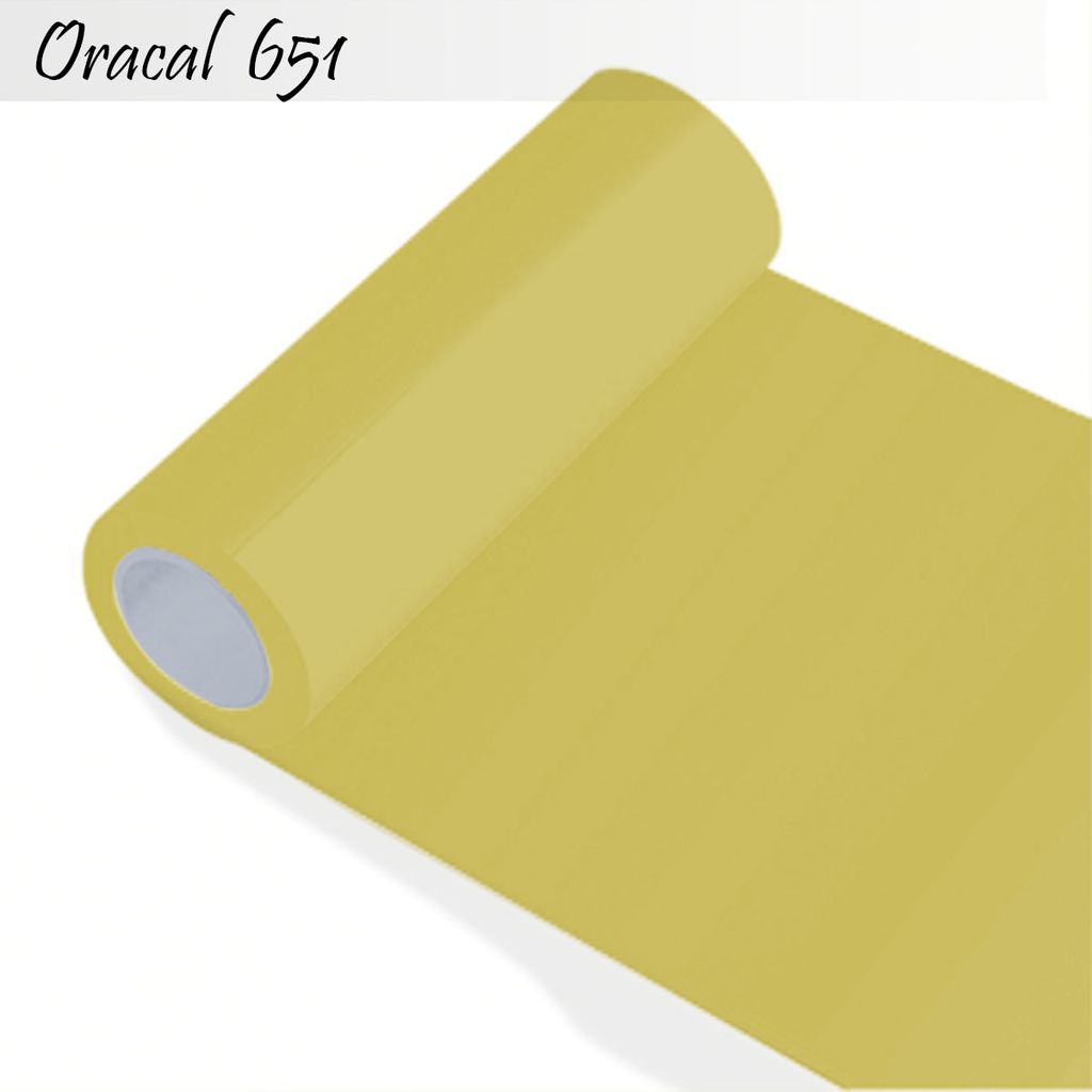 Oracal 651 - Orafol glänzend - glanz - für Küchenschränke und Dekoration Folie 25m (Laufmeter) - 100 cm Folienhöhe - 91-gold + GRATIS ein Schm...