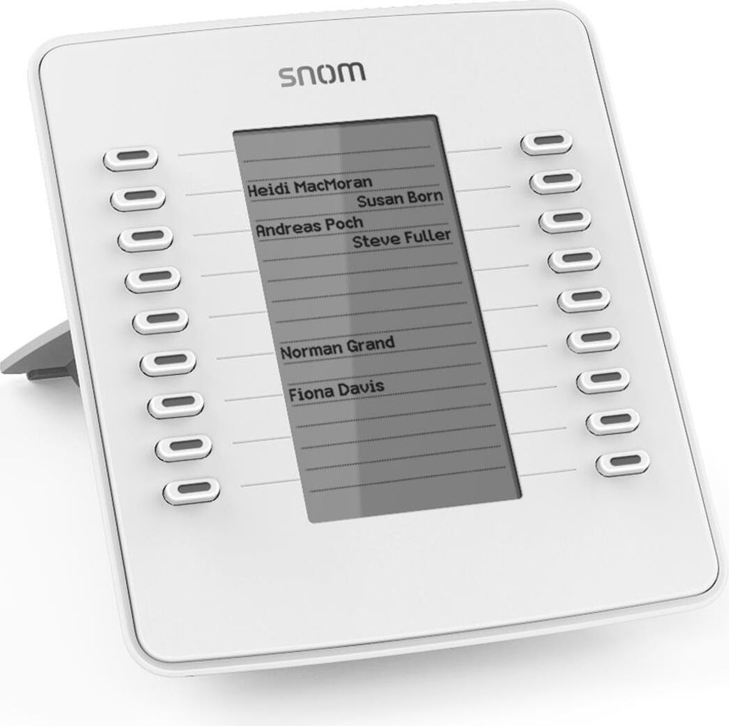 Snom D7, Weiß, 18 Tasten, Snom 715, 720, 760, D715, D725, D765, 28 - 46°, 140 x 158 x 40 mm, 400 g