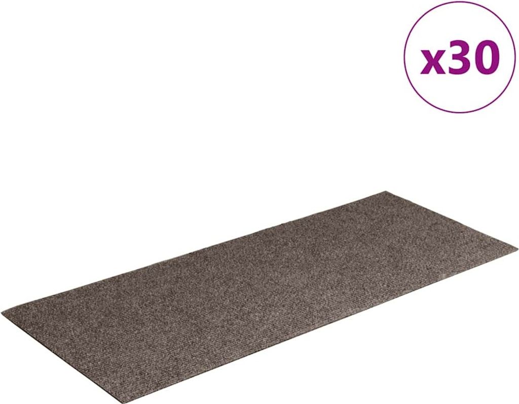 Stufenmatten Selbstklebend 30 Stk. 60x25 cm Beige Rechteckig
