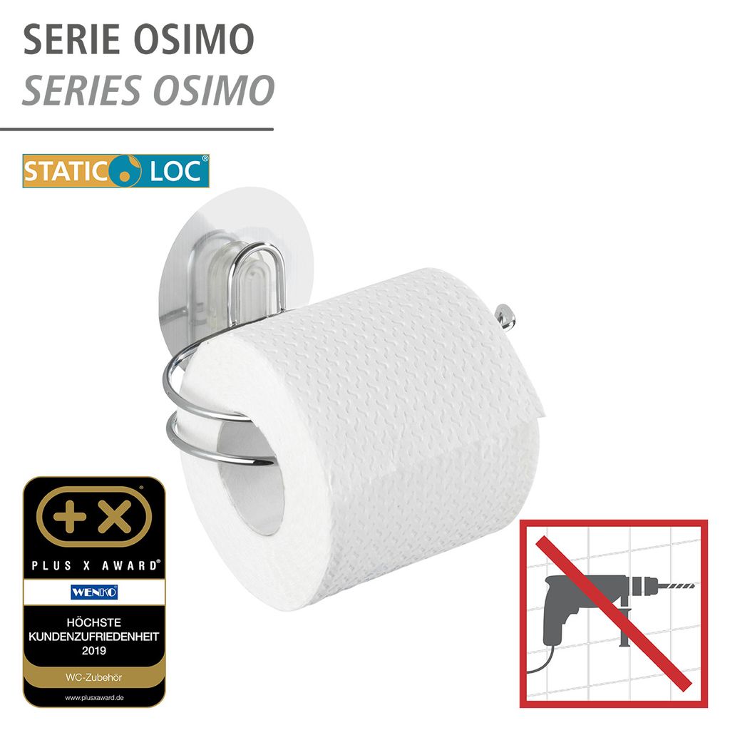 Static-Loc® Toilettenpapierhalter Osimo | Toilettenpapierhalter