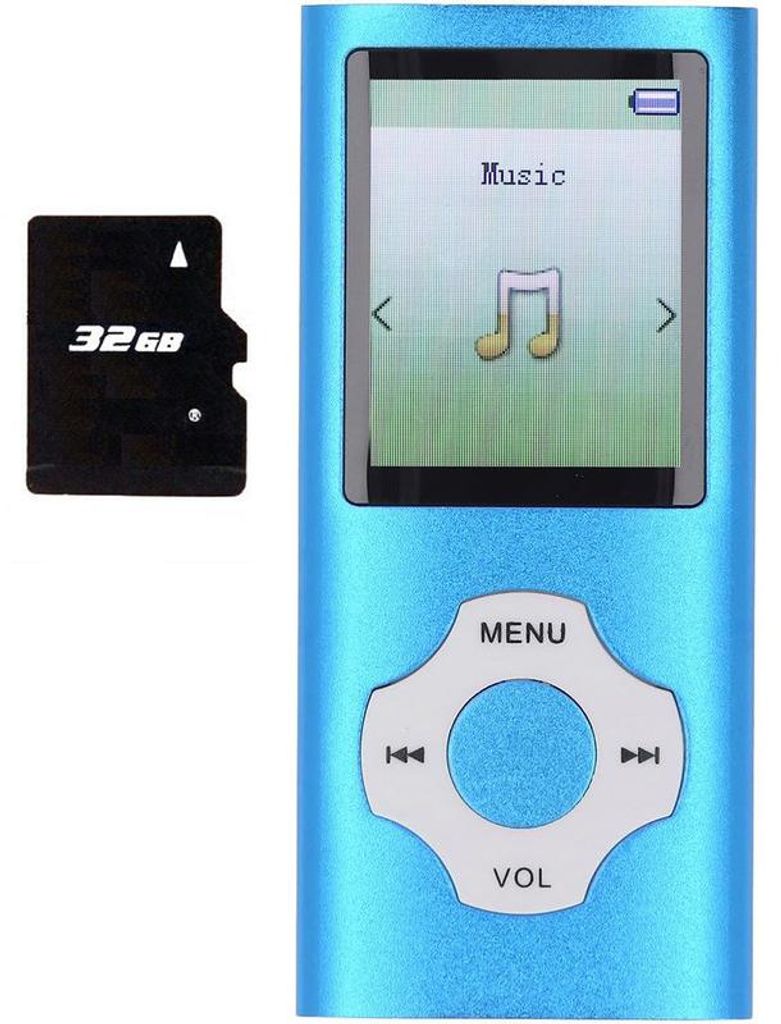 MP3 MP4 Player mit 32 GB Karte – Tragbarer Musikplayer 1,8" Produktbild 
