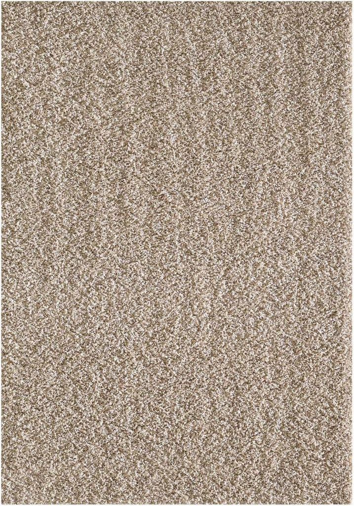 Langfloriger Shaggy-Teppich mit gewebtem Uni-Muster EINFACH