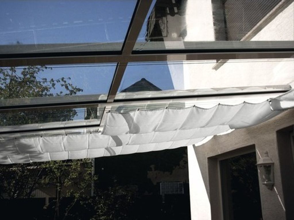 Seilspann-Sonnensegel silbergrau 275x96 cm Produktbild 