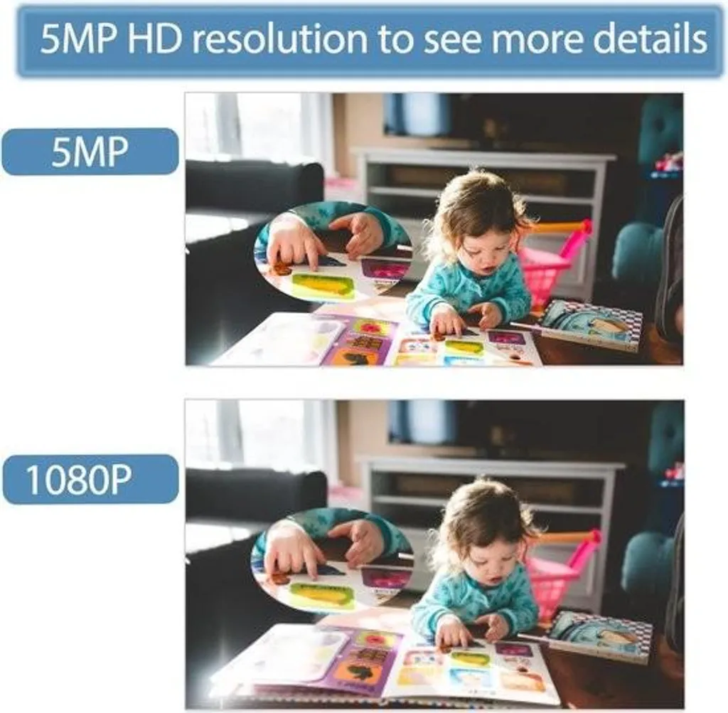 Caméra de surveillance discrète pour bureau et domicile PoE 5MP P2P