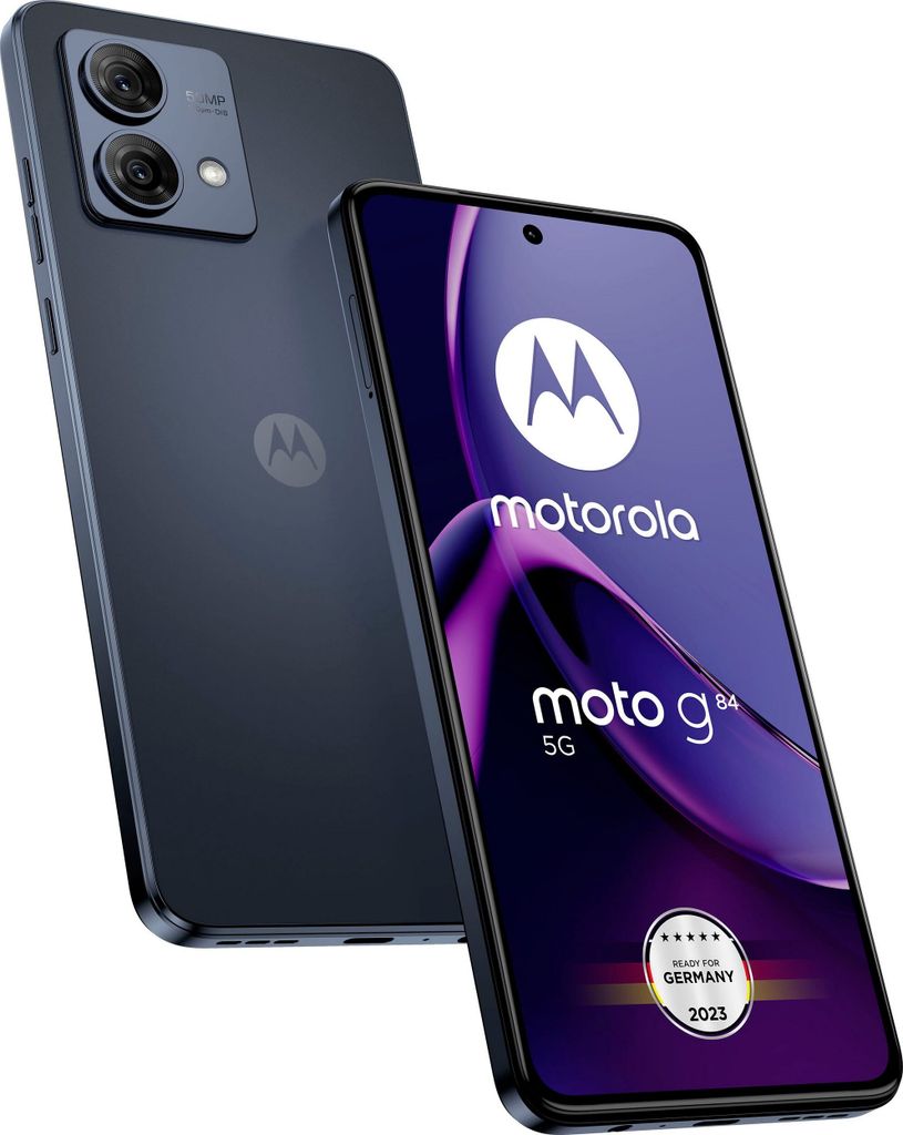 Motorola XT2347-2 G84 5G 8GB RAM 256GB Dual Midnight Blau Produktbild 