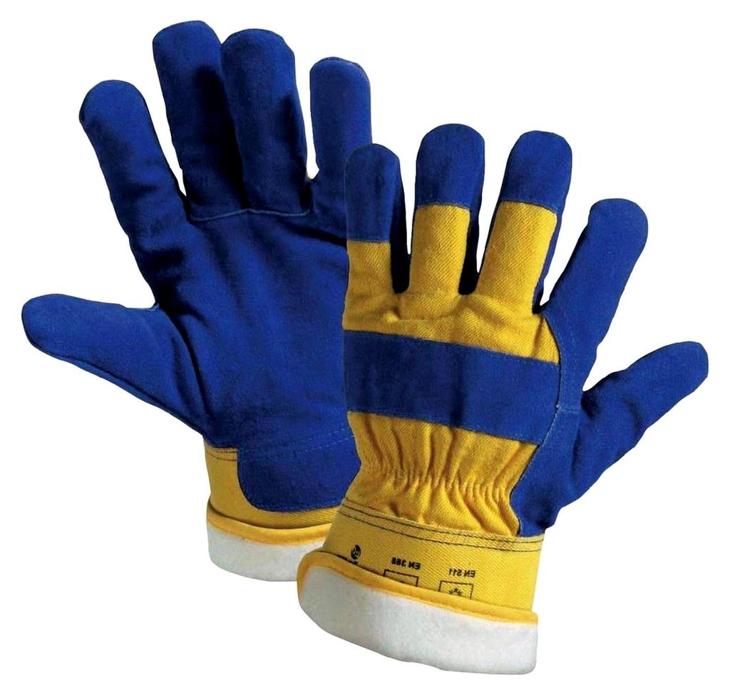 Worky 1633 Spaltlederhandschuh THERMOBÄR Spaltleder Größe: 11, XXL (Handschuhe): Blau