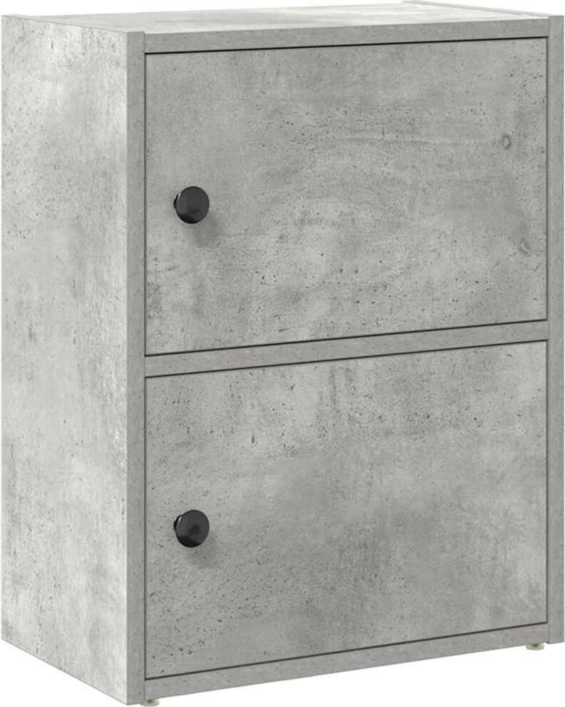 vidaXL Bücherregal Betongrau 40x24x52 cm Holzwerkstoff