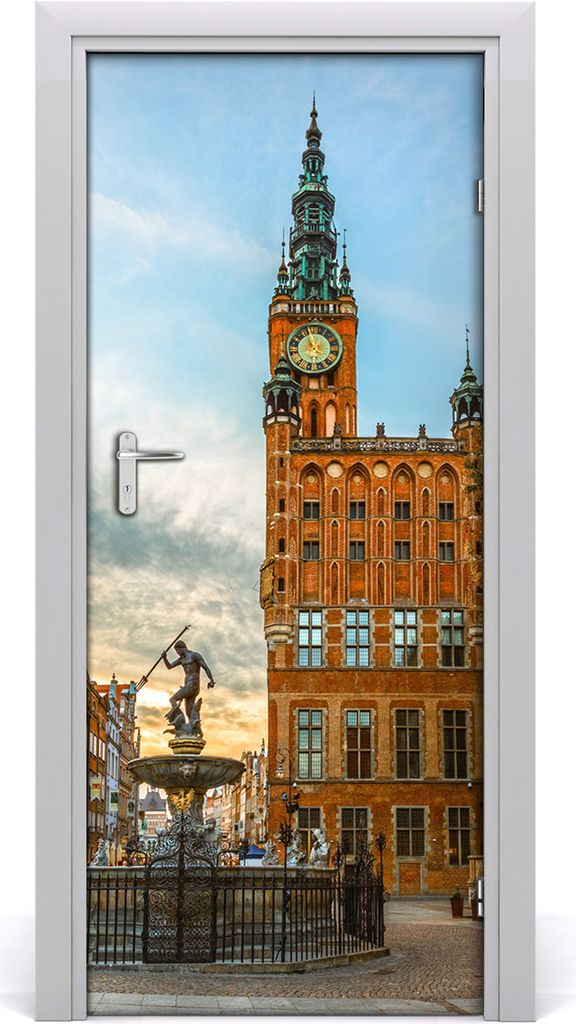 Tulup Türaufkleber 85x205 cm Dekorative Aufkleber Selbstklebend Wasserdichte Tapete Abnehmbar Schlafzimmer Wohnzimmer Wohnkultur - Klebstoff Danzi...