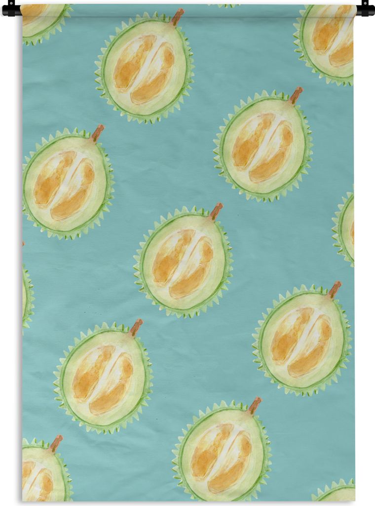 MuchoWow® Wandteppich Wandbehang Zitrusfrüchte - Früchte - Produktbild 