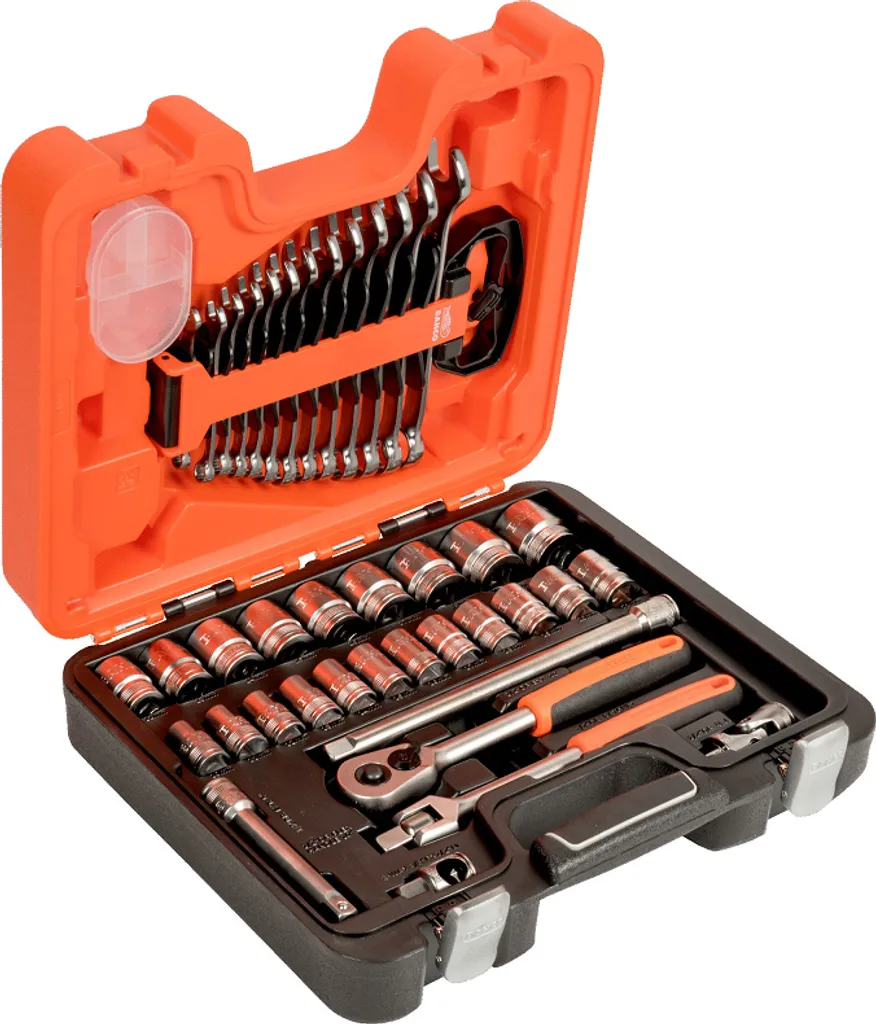 Jeu de douilles BAHCO S400 profil Dynamic-Drive avec clés mixtes 1/2''