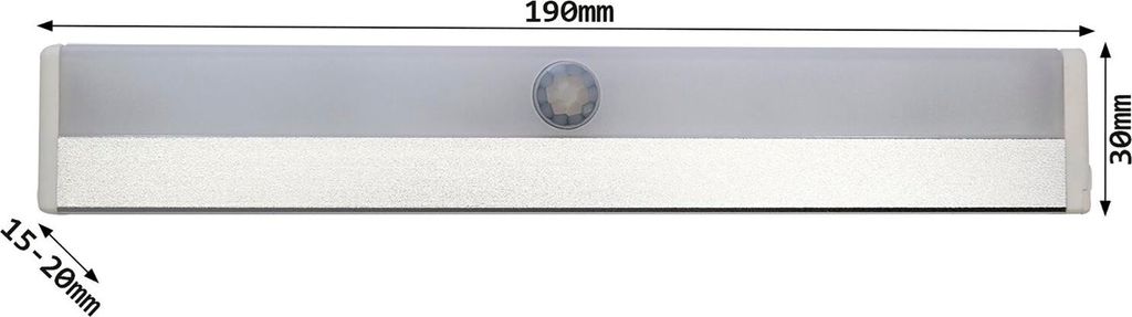 Rottner Tresorleuchte Sensorlight - Tresor Zubehör für die Innenbeleuchtung mit Sensor, alufarbig