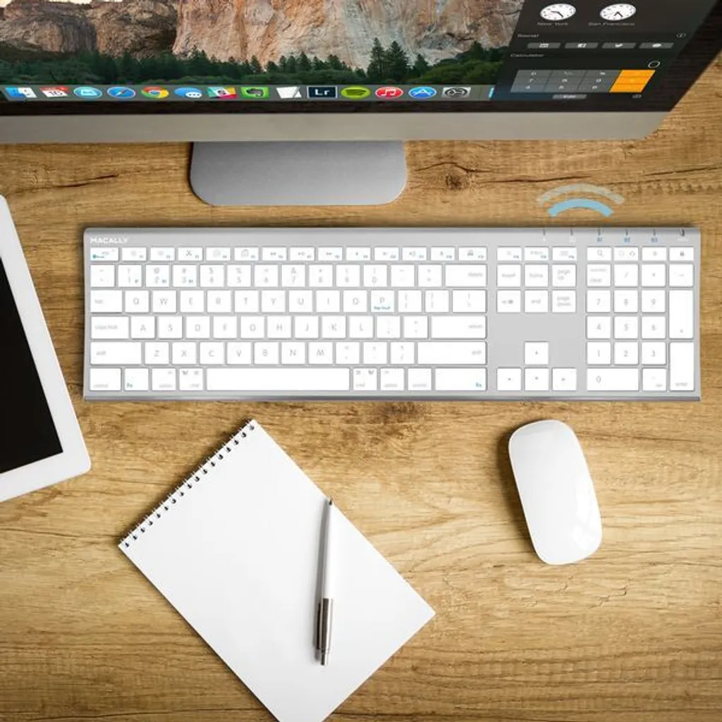 Clavier sans fil Bluetooth Macally pour Mac iPad et Android Layout US - 9