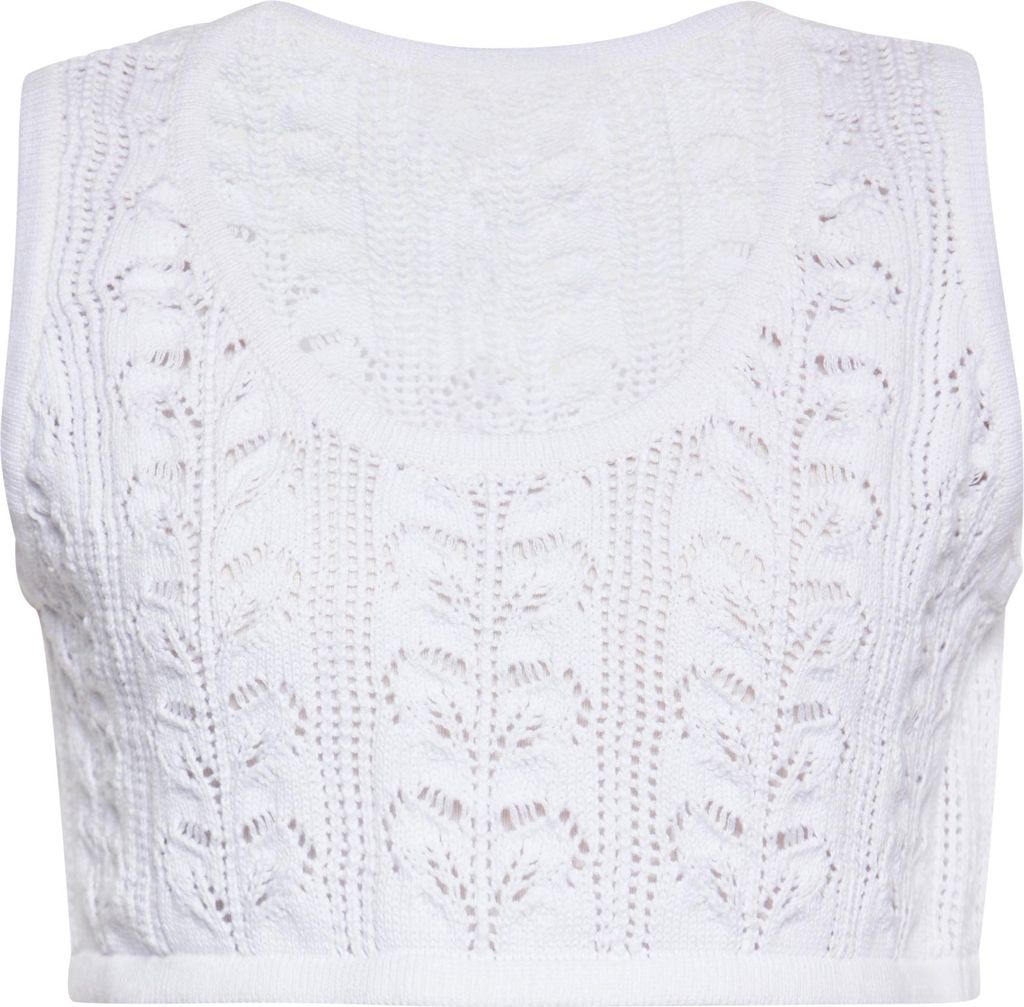 SWIRLY damen kurzes top - weiss, XS
