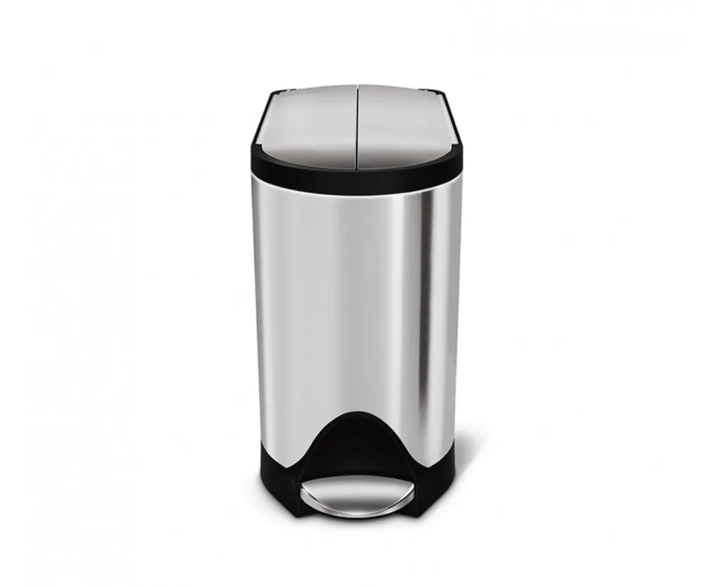 Petite poubelle de salle de bain 10L simplehuman inox brossé CW1899