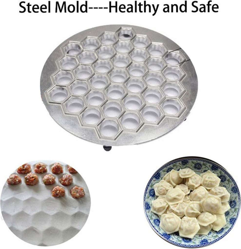 Aluminiumlegierung 37 Löcher Ravioli Pelmeni Knödel Maker Produktbild 