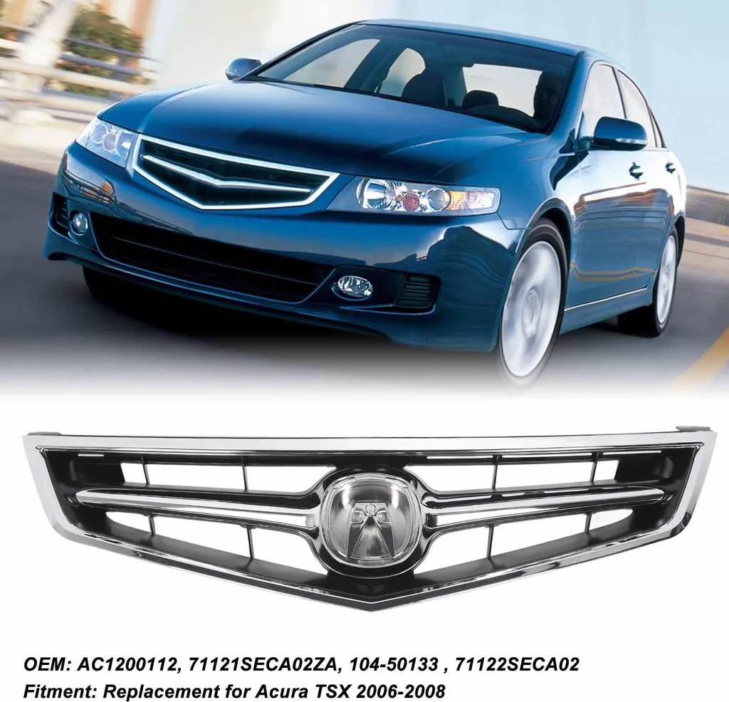 Calandre pour Acura TSX 2006-2008 Argentée 71121SECA02ZA - Design OEM